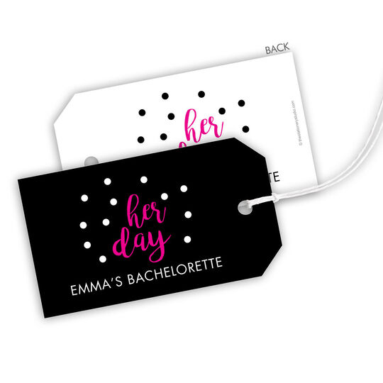 Her Day Confetti Hanging Gift Tags